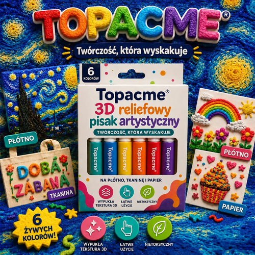 Topacme 3D reliefowy pisak artystyczny