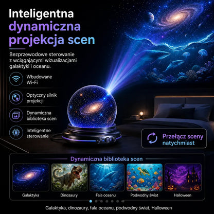🔮 Projektor świateł nocnych Topacme® – Magiczna atmosfera każdej nocy