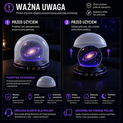 🔮 Projektor świateł nocnych Topacme® – Magiczna atmosfera każdej nocy