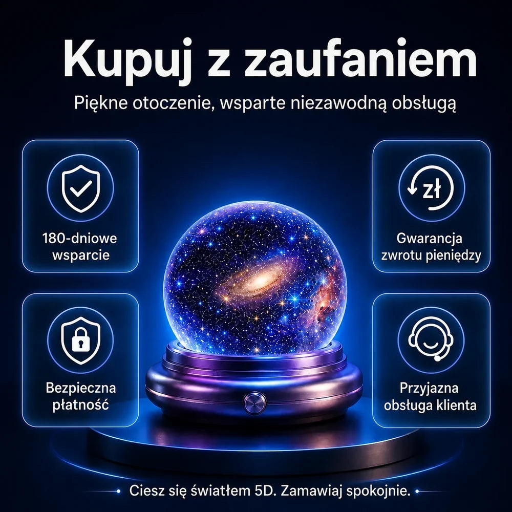 🔮 Projektor świateł nocnych Topacme® – Magiczna atmosfera każdej nocy