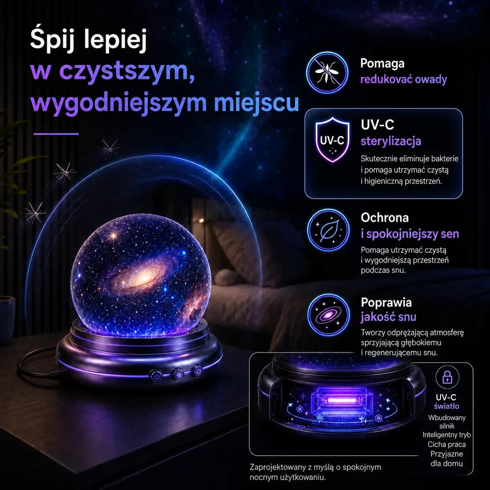 🔮 Projektor świateł nocnych Topacme® – Magiczna atmosfera każdej nocy