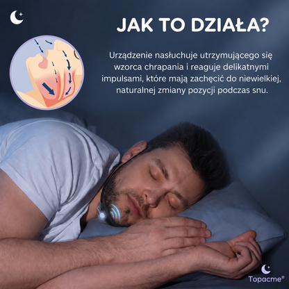Jak działa inteligentne urządzenie reagujące na chrapanie Topacme