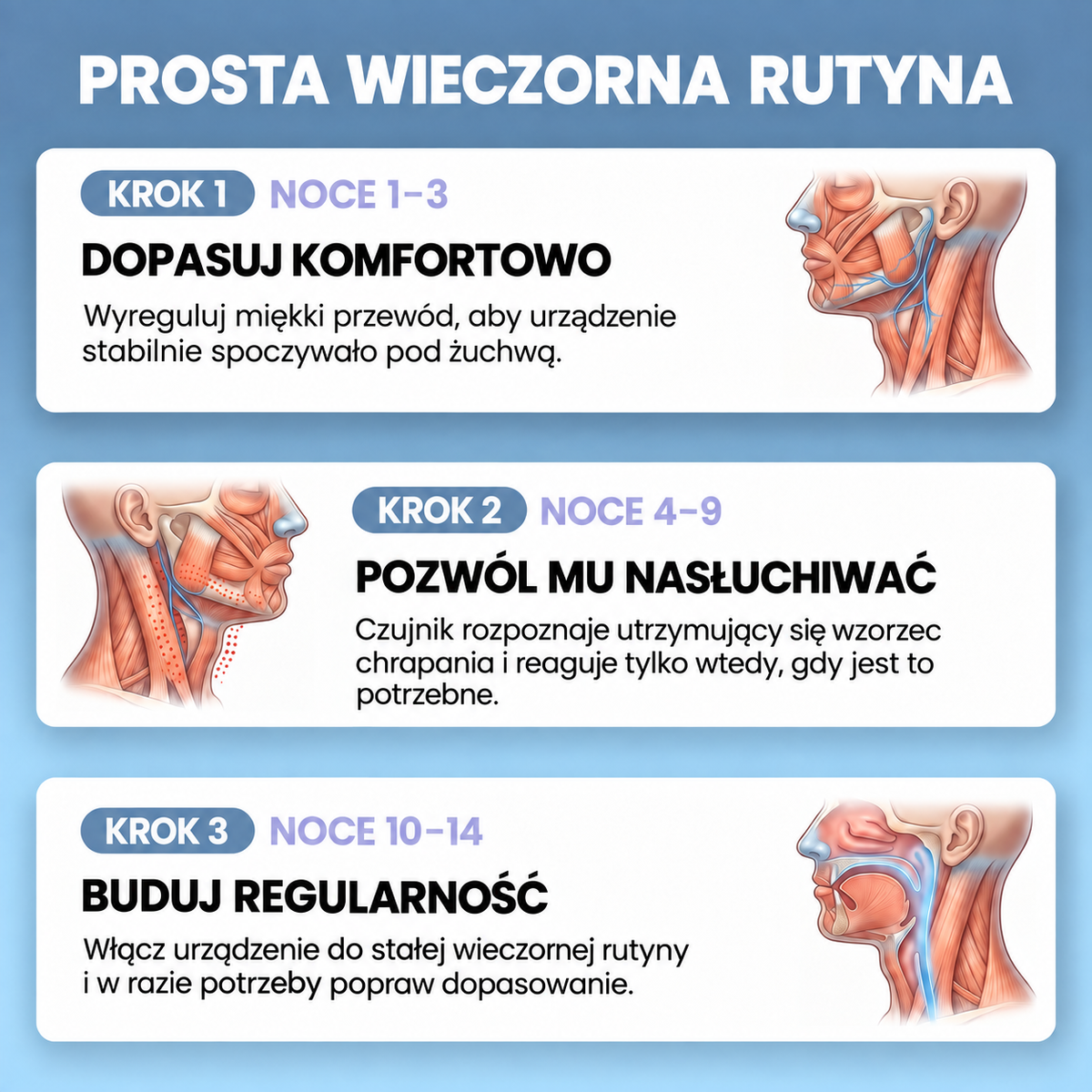 Prosta wieczorna rutyna z urządzeniem Topacme