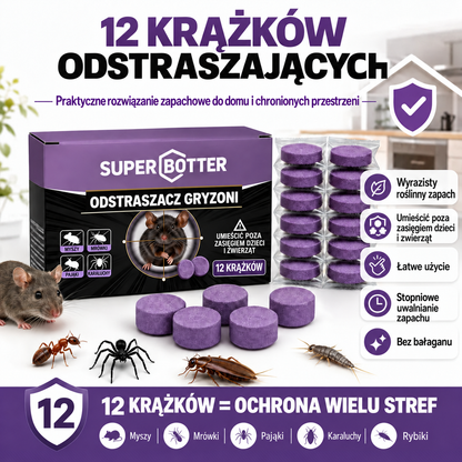 Zestaw 12 pachnących krążków odstraszających