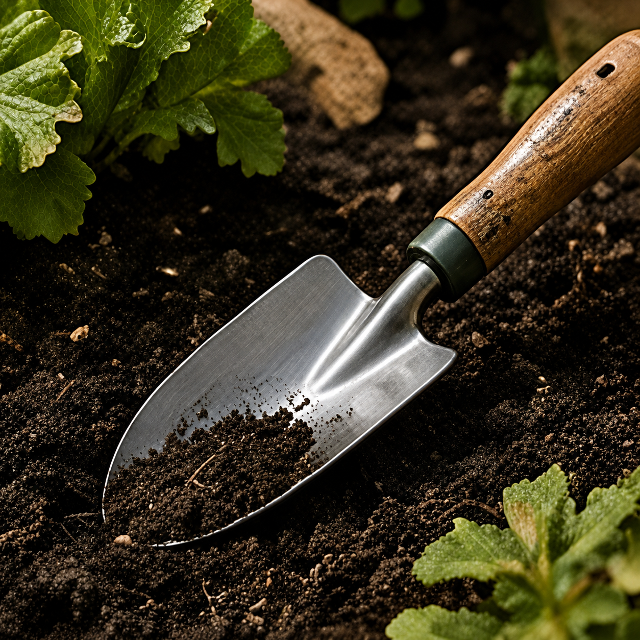 aruvella Stainless Steel Hand Trowel lifestyle image