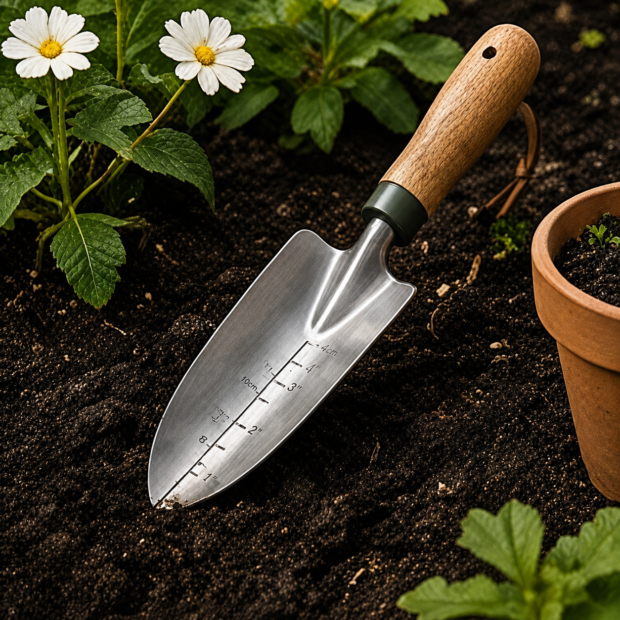 aruvella Transplanting Garden Trowel lifestyle image