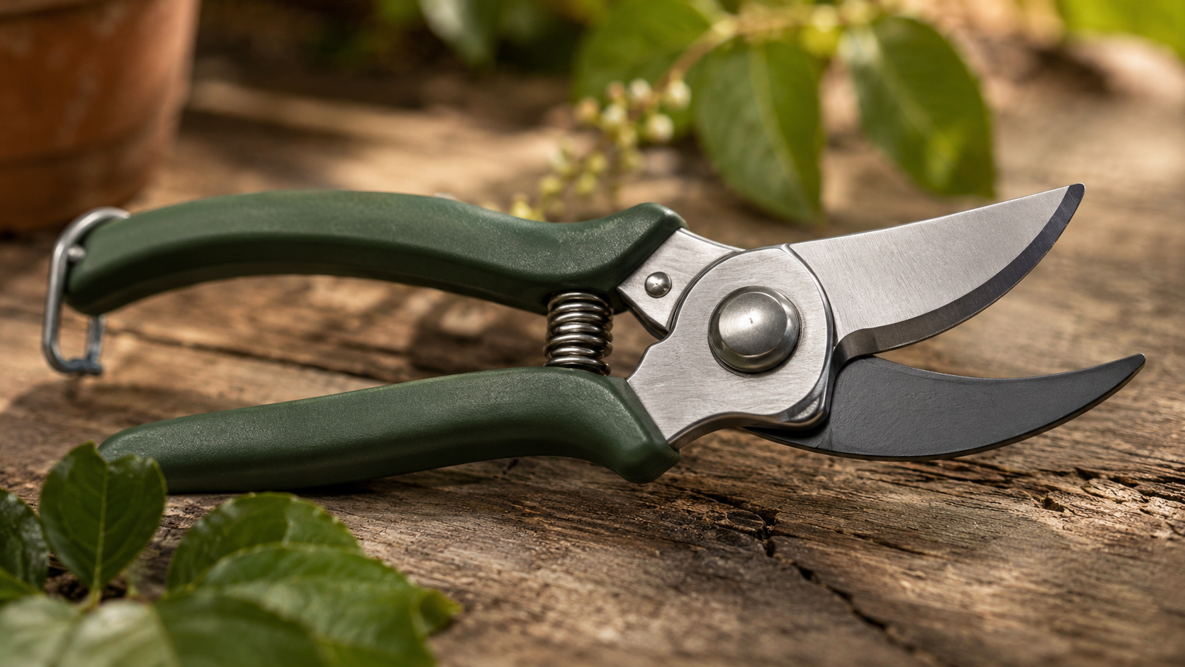 Pruning shear detail